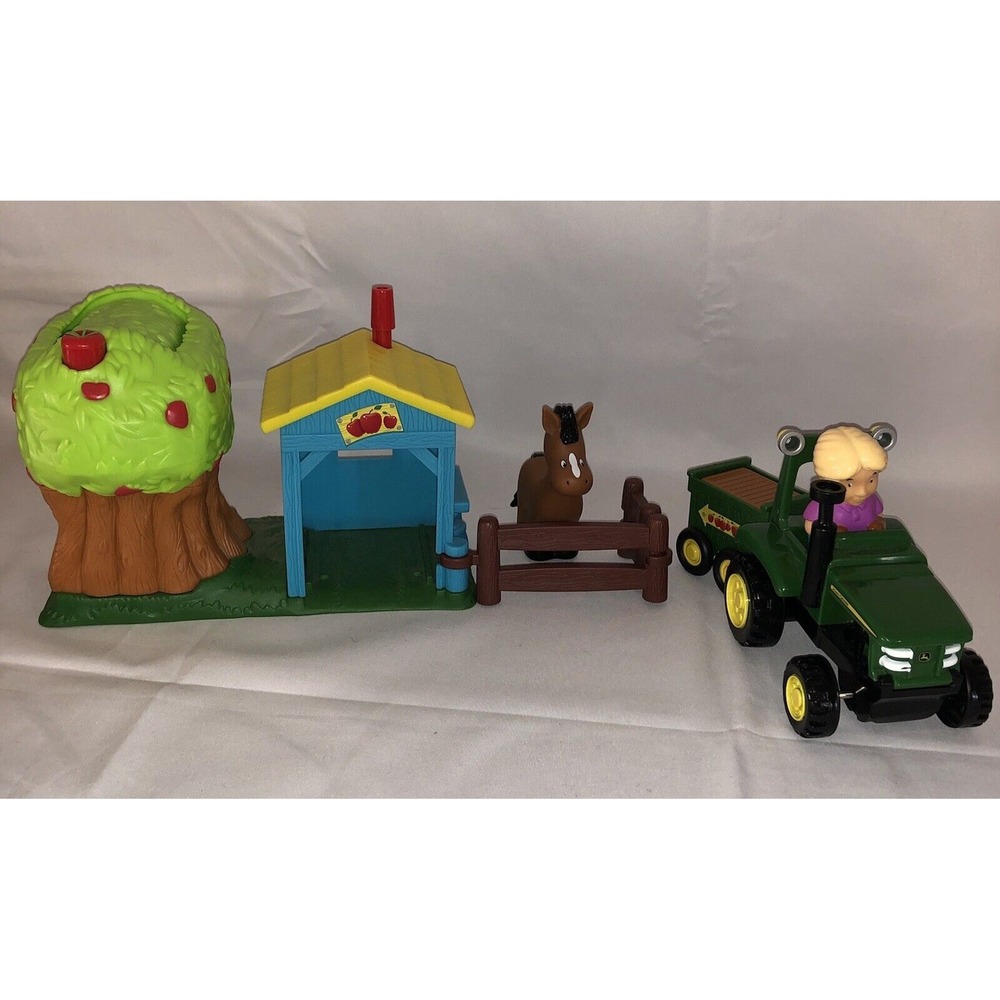 John Deere Farm Tomy Toy Accessories Apple orchard Tractor
